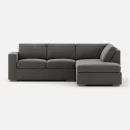 Glozin II Sectional Sofa in Latex—Sand