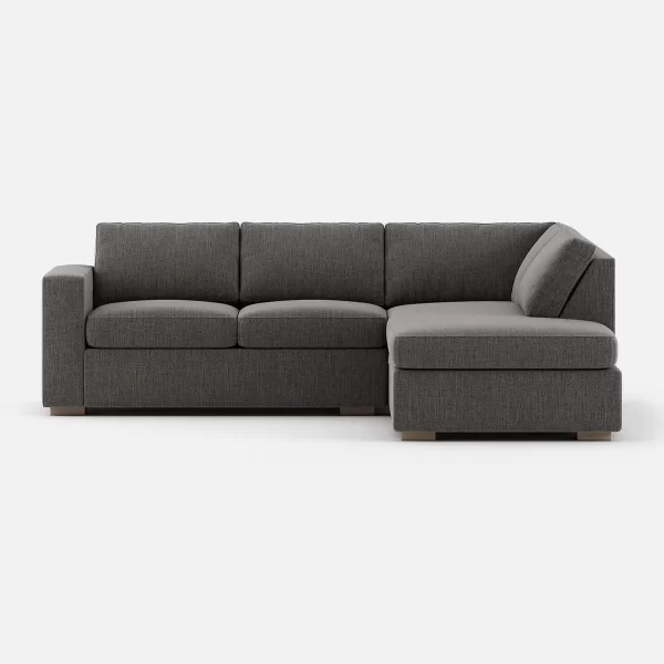 Glozin II Sectional Sofa in Latex—Sand